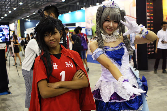 Cosplayers at C3 CharaExpo 2016 at Hall 7 of the Singapore Expo. (Photo: Sharlene Sankaran/Yahoo Singapore)