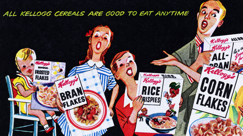 A vintage ad for Kellogg cereals 