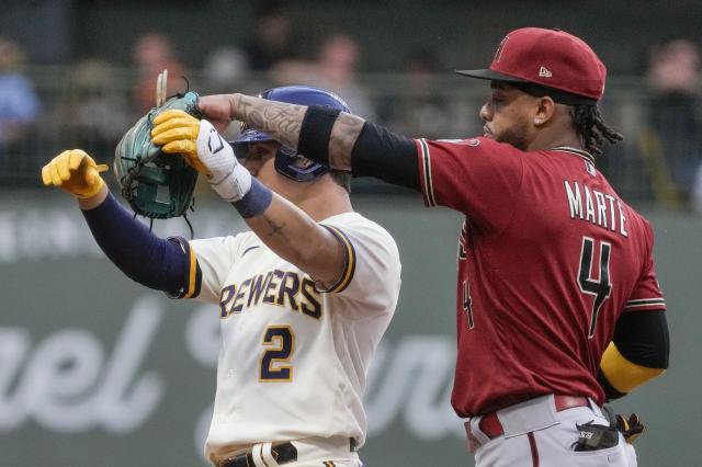 Contreras has the big hit as the Brewers overcome a 4-run deficit to beat  the Diamondbacks 7-5 - The San Diego Union-Tribune