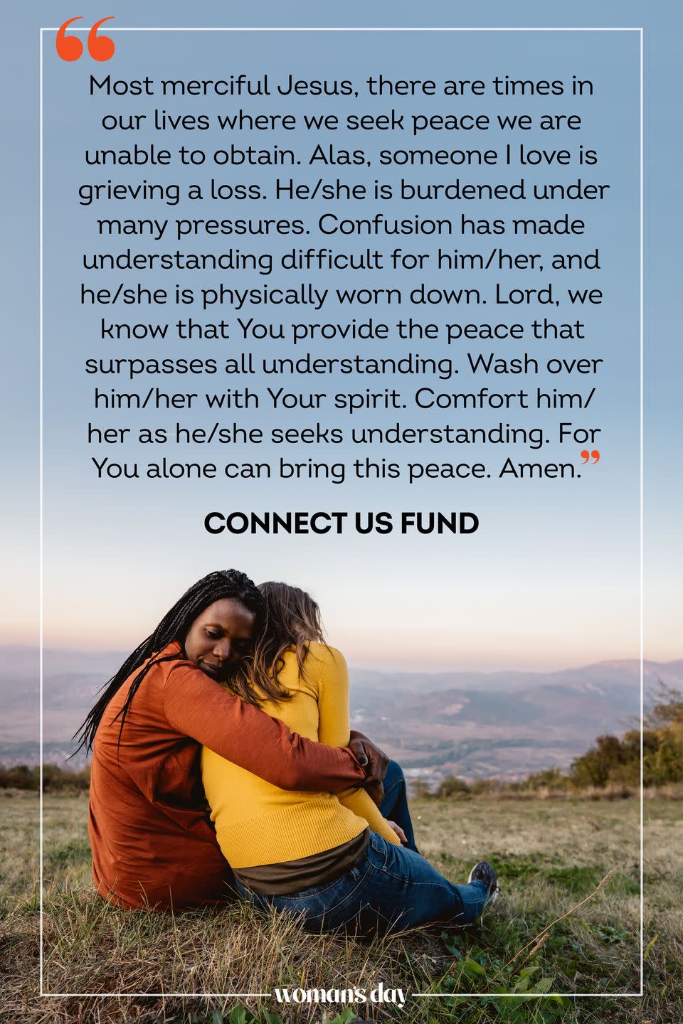 prayer for a friend connect us fund