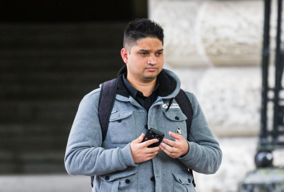 Bernard Rebelo leaving court at a previous hearing. (SWNS)