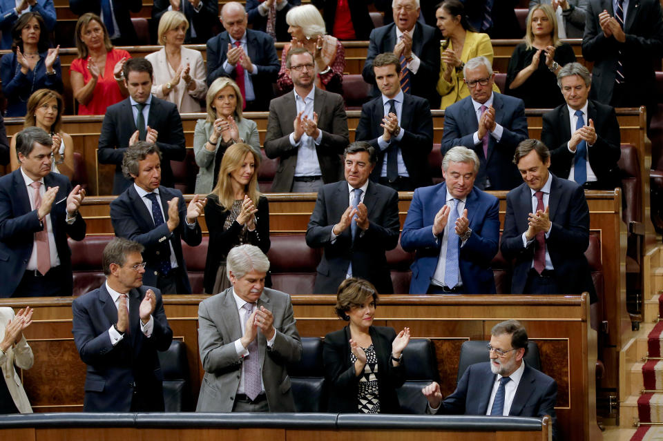 Prime Minister Mariano Rajoy, bottom right