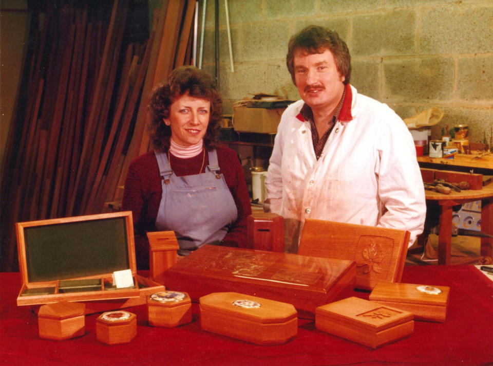 Colin and Pauline ran a cabinet making business together for 30 years. [Photo: Caters]