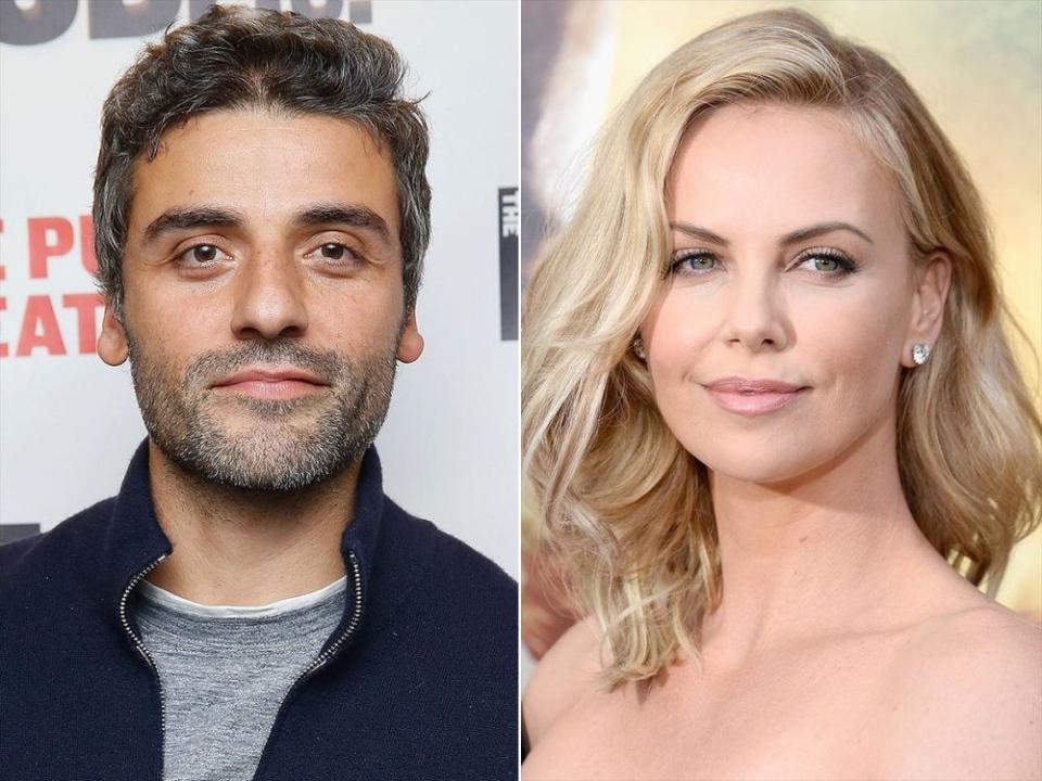 Oscar Issac, Charlize Theron | John Lamparski/WireImage; Frazer Harrison/Getty