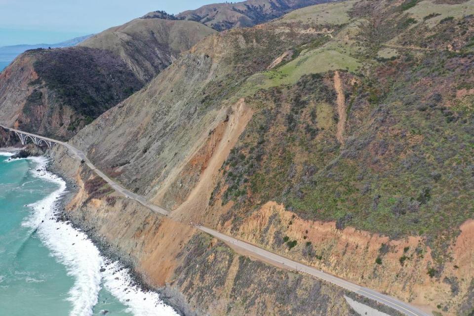 A pair of new landslides are blocking Highway 1 in Monterey County, even as work continues on repairing the longstanding Paul’s Slide.