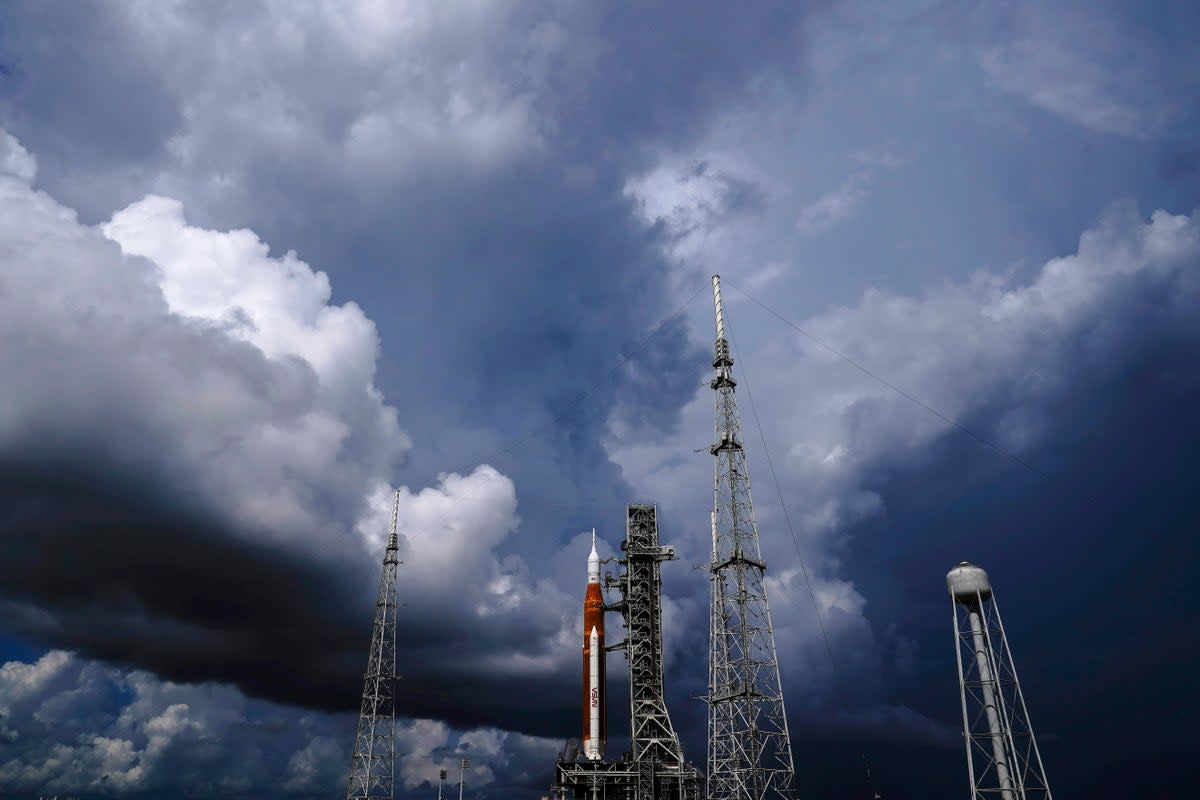 NASA Moon Rocket (Copyright 2022 The Associated Press. All rights reserved.)