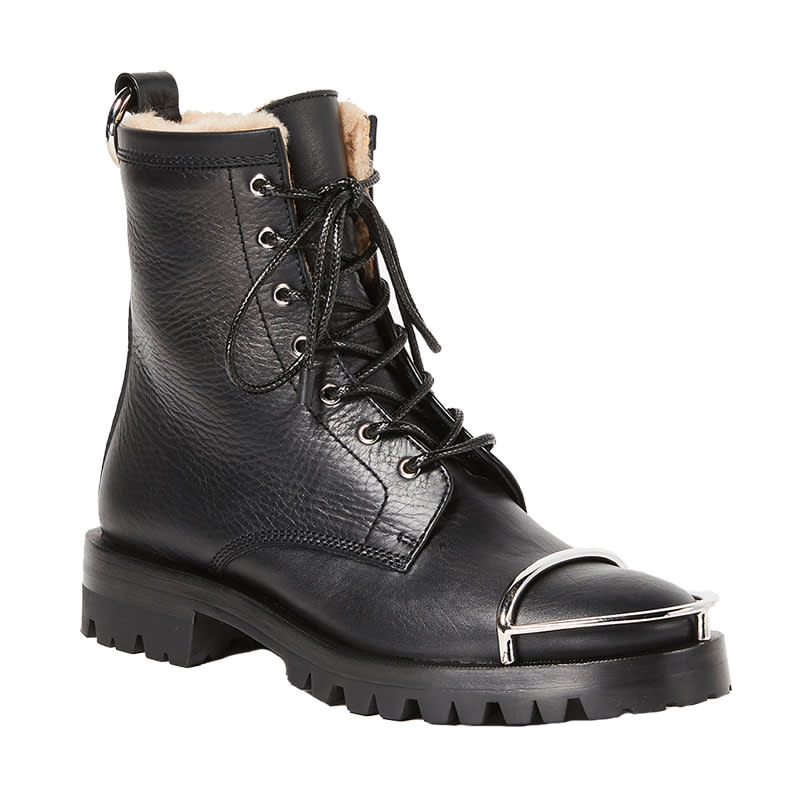 <a rel="nofollow noopener" href="https://click.linksynergy.com/deeplink?id=30KlfRmrMDo&mid=42352&murl=https%3A%2F%2Fwww.shopbop.com%2Flyndon-combat-boots-alexander-wang%2Fvp%2Fv%3D1%2F1582671153.htm%3Ffm%3Dsearch-viewall-shopbysize%26os%3Dfalse" target="_blank" data-ylk="slk:Lyndon Combat Boots, Alexander Wang, $850Unique hardware at the toe is the perfect fashion-girl spin.;elm:context_link;itc:0;sec:content-canvas" class="link ">Lyndon Combat Boots, Alexander Wang, $850<p>Unique hardware at the toe is the perfect fashion-girl spin.</p> </a><p> <strong>Related Articles</strong> <ul> <li><a rel="nofollow noopener" href="http://thezoereport.com/fashion/style-tips/box-of-style-ways-to-wear-cape-trend/?utm_source=yahoo&utm_medium=syndication" target="_blank" data-ylk="slk:The Key Styling Piece Your Wardrobe Needs;elm:context_link;itc:0;sec:content-canvas" class="link ">The Key Styling Piece Your Wardrobe Needs</a></li><li><a rel="nofollow noopener" href="http://thezoereport.com/beauty/celebrity-beauty/cindy-crawford-aging/?utm_source=yahoo&utm_medium=syndication" target="_blank" data-ylk="slk:Cindy Crawford Proves Aging Isn't So Bad;elm:context_link;itc:0;sec:content-canvas" class="link ">Cindy Crawford Proves Aging Isn't So Bad</a></li><li><a rel="nofollow noopener" href="http://thezoereport.com/entertainment/celebrities/prince-harry-meghan-markle-relationship-video/?utm_source=yahoo&utm_medium=syndication" target="_blank" data-ylk="slk:A Look Back At Prince Harry And Meghan Markle's Relationship;elm:context_link;itc:0;sec:content-canvas" class="link ">A Look Back At Prince Harry And Meghan Markle's Relationship</a></li> </ul> </p>