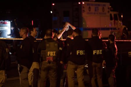 Police maintain a cordon near the site of an incident reported as an explosion in southwest Austin, Texas, U.S. March 18, 2018.  REUTERS/Tamir Kalifa