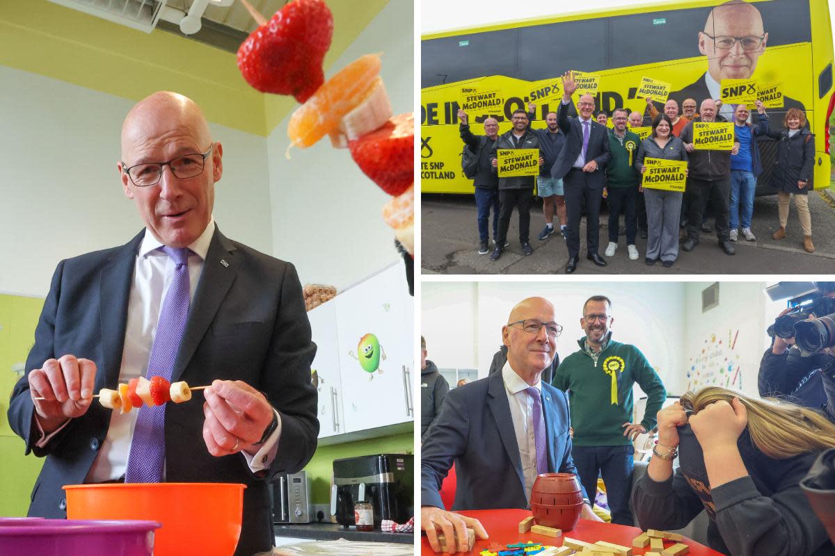 John Swinney visits Glasgow kids club on final day of election campaign <i>(Image: Gordon Terris, Newsquest)</i>