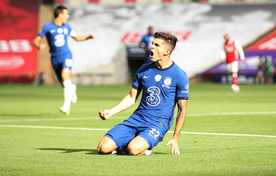 Chelsea's Christian Pulisic is one of eight players up for the Premier League's Young Player of the Season award. (Reuters/Adam Davy)