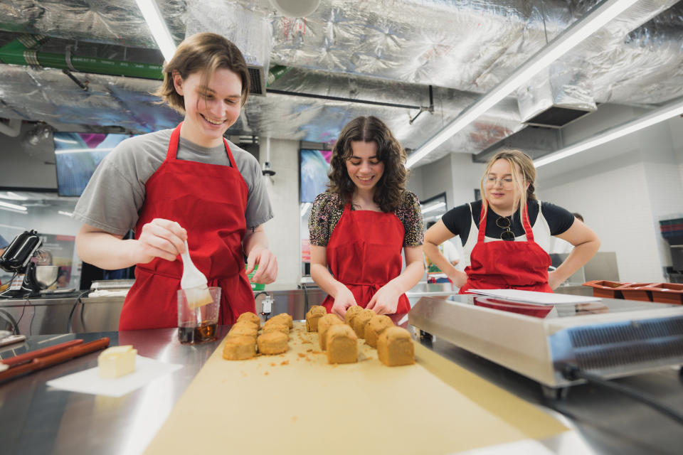 Iowa State University students work together during the 2023 IGNITE Innovation Showcase