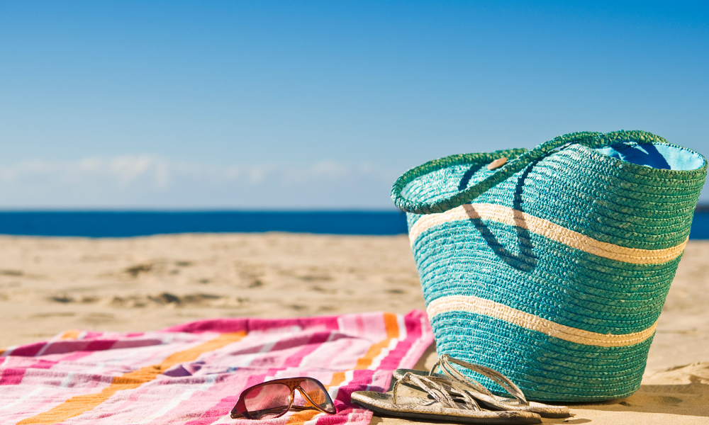 Walmart+ helped me load up on beach towels. (Photo: Walmart)