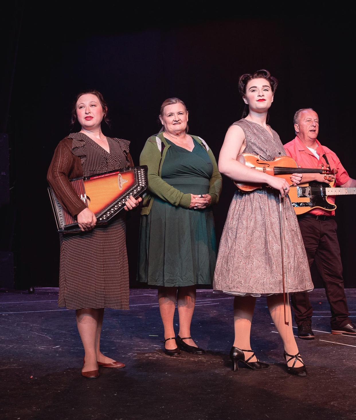 Haley Rodgers, Susan Silvey, Hannah Culpepper and Billy Jenkins were among those appearing in Theatre of Gadsden's 2022 production of "Ring of Fire: The Music of Johnny Cash," The show and its participants claimed several honors in the 2022 BroadwayWorld Birmingham Awards.