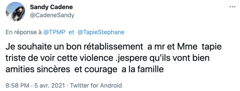 Les internautes apportent leur soutien à Bernard et Dominique Tapie.