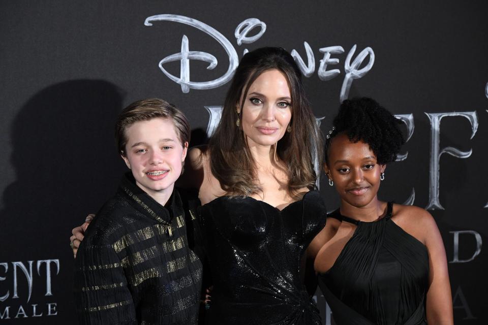 shiloh jolie pitt is seen with Angelina Jolie and Zahara october 2019