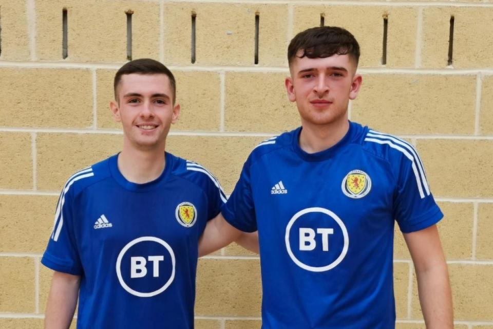 Kai Lawless, left, and Oscar Lucas are set to represent Scotland in futsal