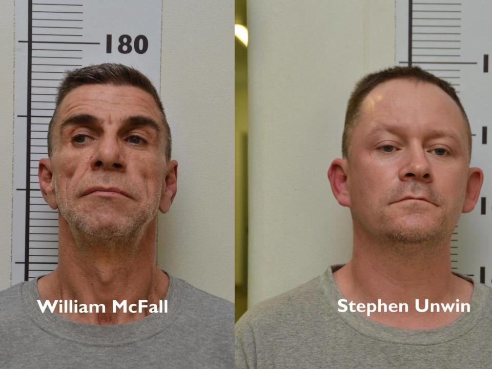 Stephen Unwin was convicted of rape and murder and John McFall was convicted of murder (Northumbria Police)