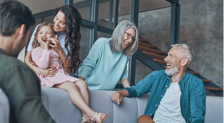 A wealthy family with a family limited partnership (FLP) relax inside a home that's technically owned by the partnership. 