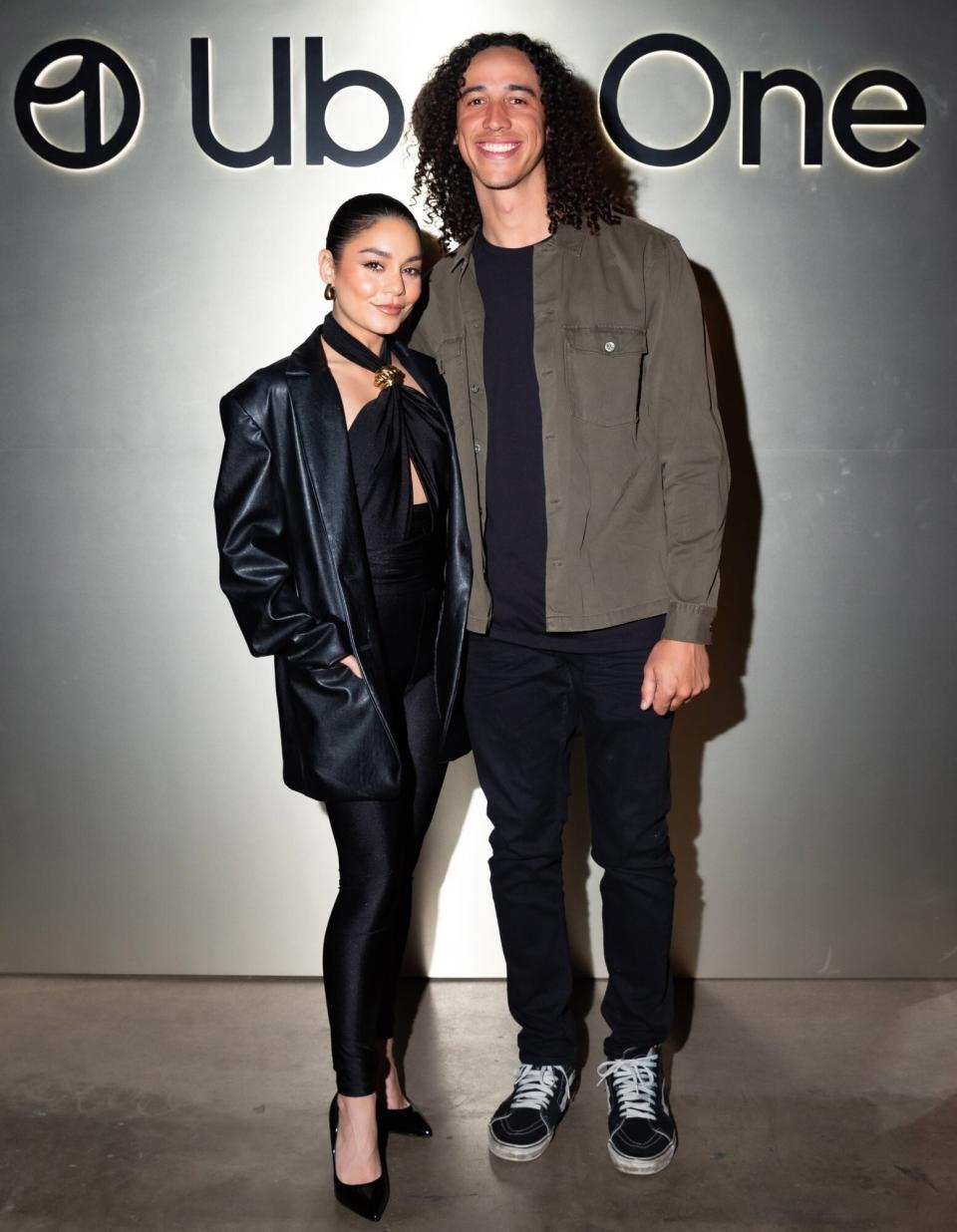 Vanessa Hudgens and Fiancé Cole Tucker Step Out for Pre-Super Bowl Party After Engagement