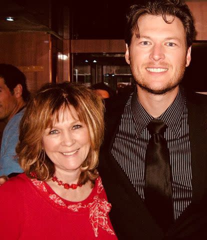 <p>Blake Shelton Instagram</p> Blake Shelton and his mom Dorothy Shackleford.