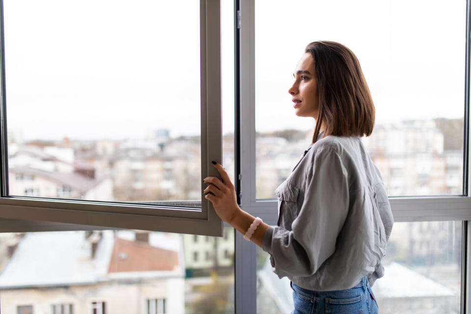 Opening large window in the living room