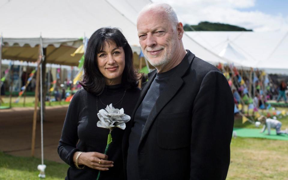 David Gilmour and his wife Polly Samson - Warren Allott for The Telegraph