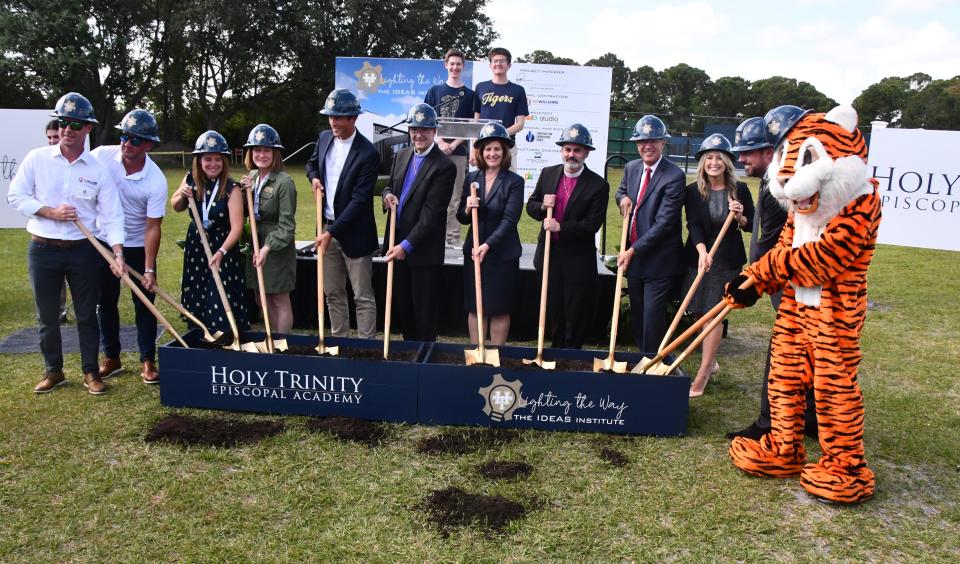 A groundbreaking was held April 26 for the IDEAS Institute at Holy Trinity Episcopal Academy’s upper school campus. The $10 million college inspired academic facility is designed to mirror the style, feel and dynamics of higher education.