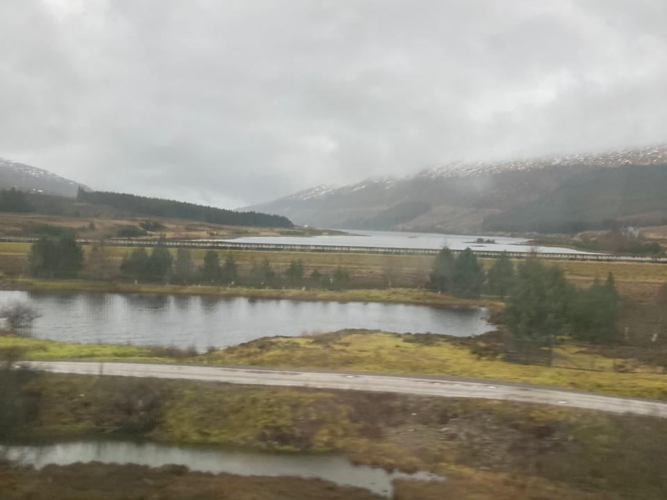 Views on a train from Edinburgh to Inverness
