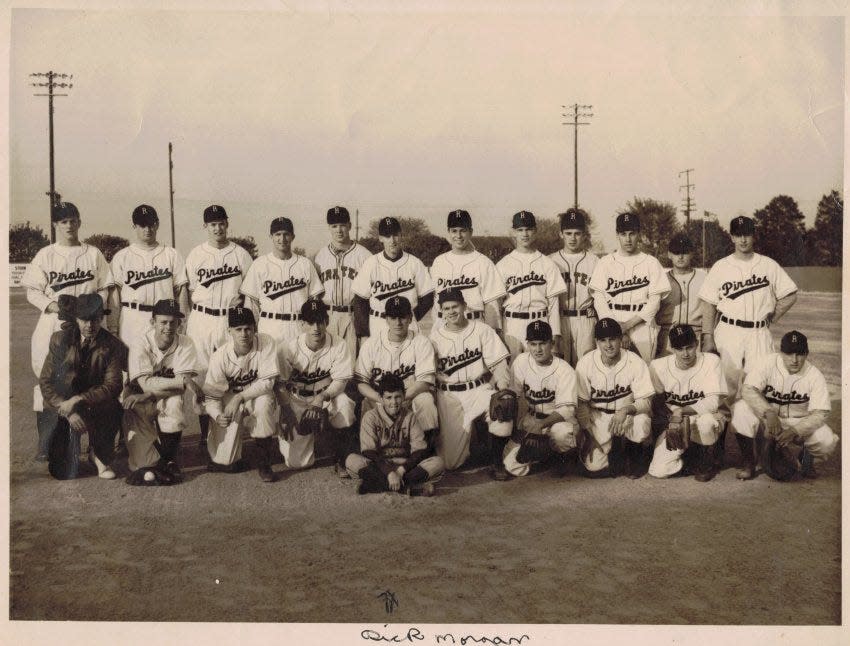 The Rehoboth Beach Pirates, shown in 1947, played two seasons in the Eastern Shore League. They were unaffiliated in 1949 as the Sea Hawks. The league folded after that season.