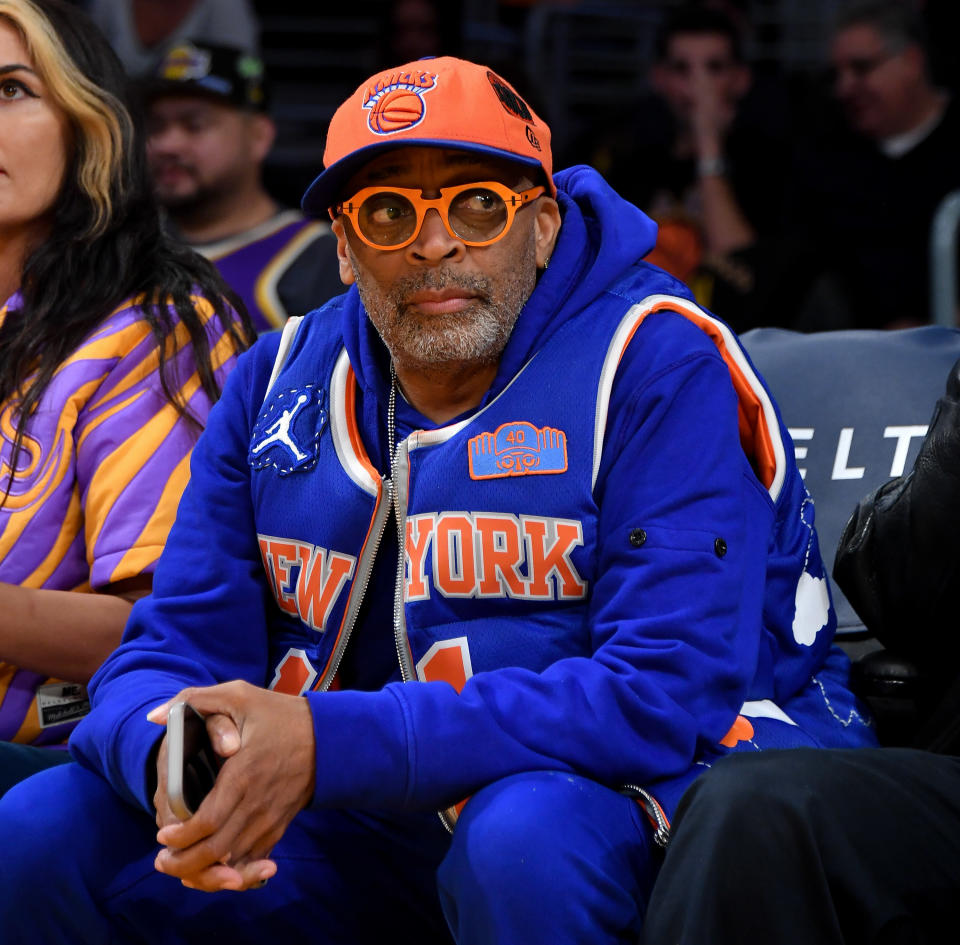 尼克鐵粉名導Spike Lee。（Photo by Allen Berezovsky/Getty Images）