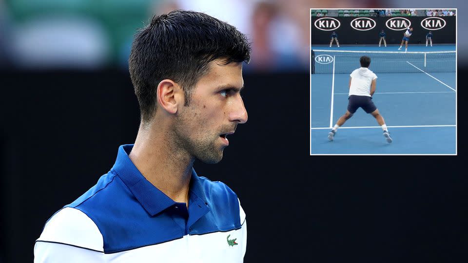 Djokovic's new serving technique was causing him problems. Pic: Getty