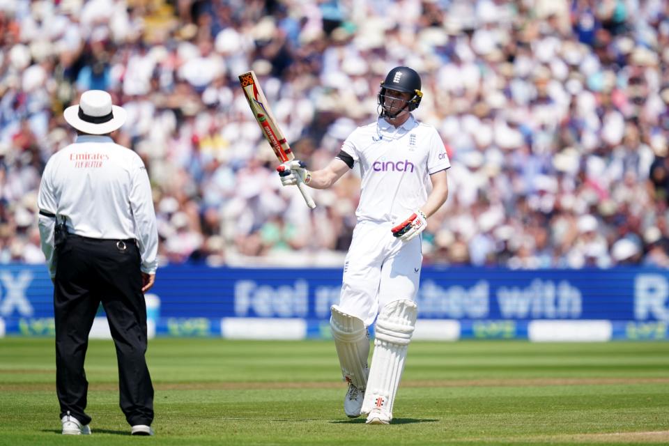 Zak Crawley struck a half-century for England (David Davies/PA) (PA Wire)