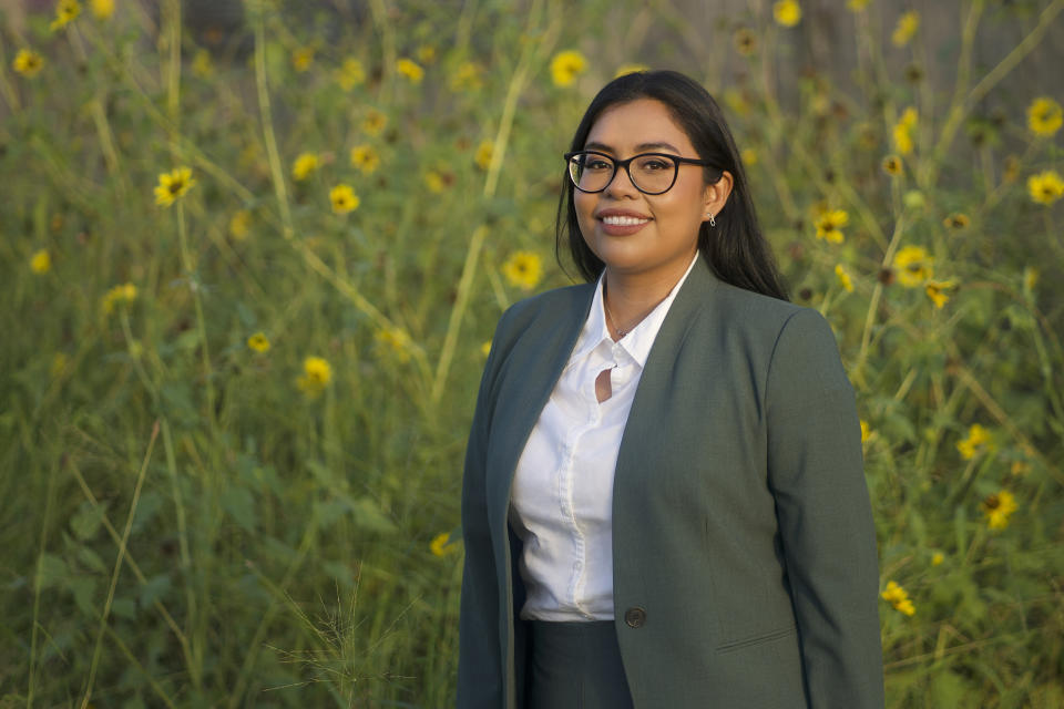Jessica Cisneros uses stories from her childhood as a daughter of Mexican immigrants to explain her policies to voters.  (Courtesy Jessica Cisneros)