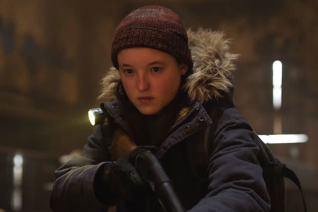 <p>HBO</p> Bella Ramsey as Ellie in 'The Last of Us' season 2 first-look photo