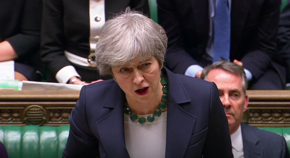 <em>The Prime Minister said “the options before us are the same as they always have been” despite MPs voting to reject a no-deal Brexit (PA)</em>