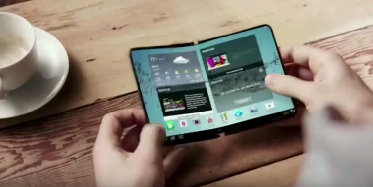 Samsung's foldable phone concept. Credit: Samsung