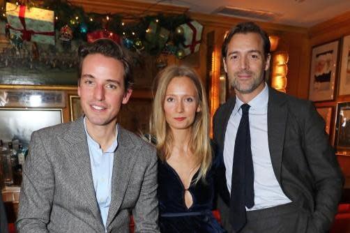 (L to R) Alexander Gilkes, Martha Ward and Patrick Grant attend the Alexander Gilkes and Annabel's Thanksgiving Dinner (Dave Benett)