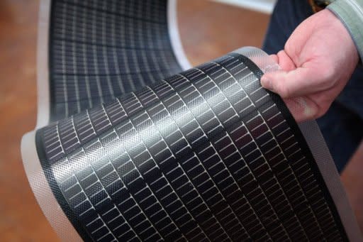 File photo of a "thin film" of solar cells at the National Renewable Energy Laboratory (NREL) in Golden, Colorado. The United States decided in May to slap hefty anti-dumping duties on Chinese solar cell makers, which Beijing blasted as "protectionist"