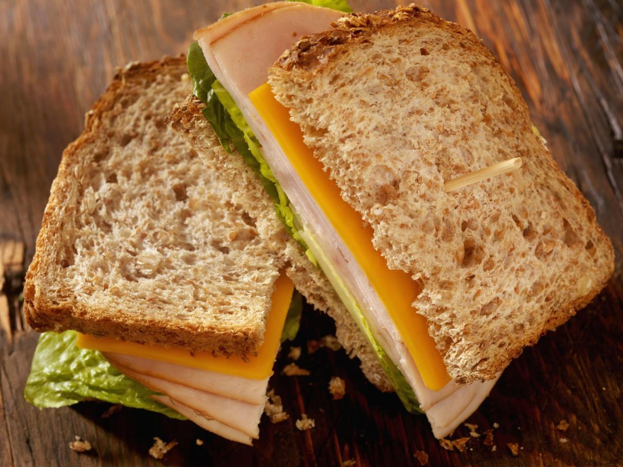 Turkey and Cheese Sandwich- Photographed on Hasselblad H3D2-39mb Camera