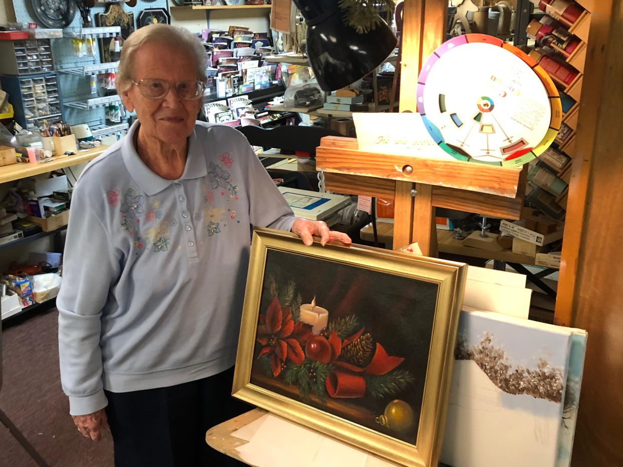 Barbara Tuemler developed a love for painting as a child. At age 92, she continues to share that passion through classes for adults.
