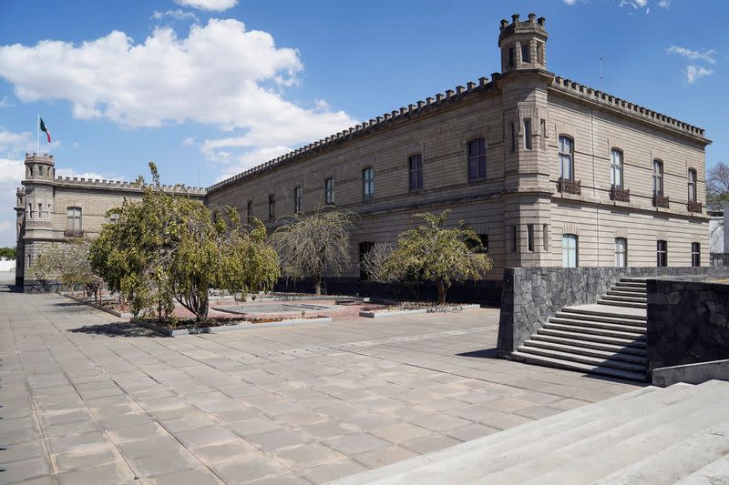 An exterior view of Mexico's General Archive of the Nation in Mexico City