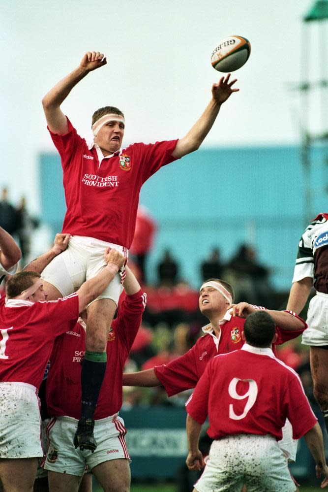 Doddie Weir playing for the Lions in Durban, during their tour of South Africa in 1997.