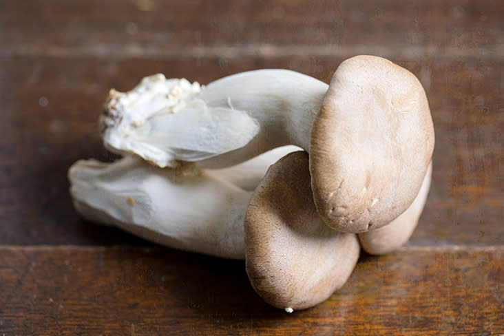 Mushrooms such as the king oyster add a ‘meaty’ heft.