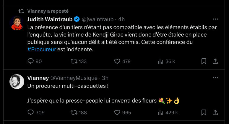 Après la conférence de presse du procureur dans l’affaire Kendji, le chanteur Vianney s’est montré critique envers la manière dont les informations sur son ami ont été devoilées. 