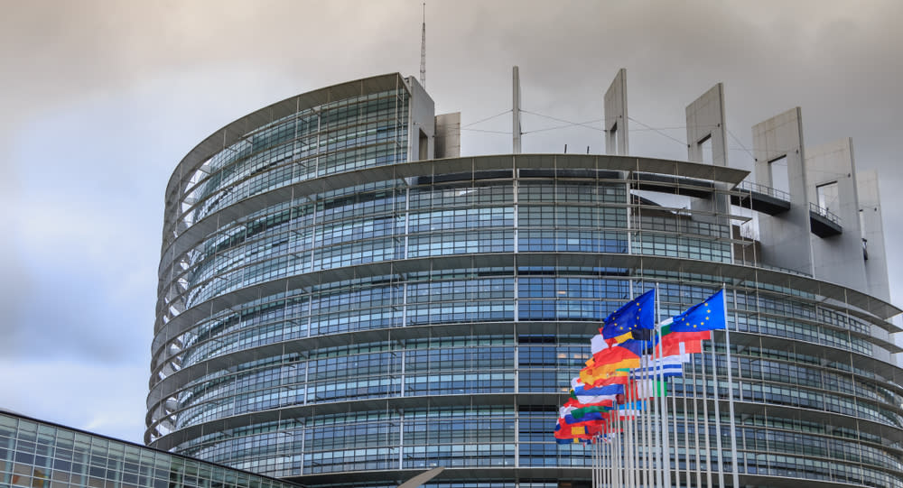 The European Parliament building in Strasbourg, France. Shutterstock
