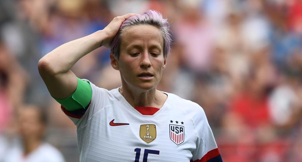 Megan Rapinoe führt die US-Frauen in Frankreich auf das Feld. (Bild: Getty Images)