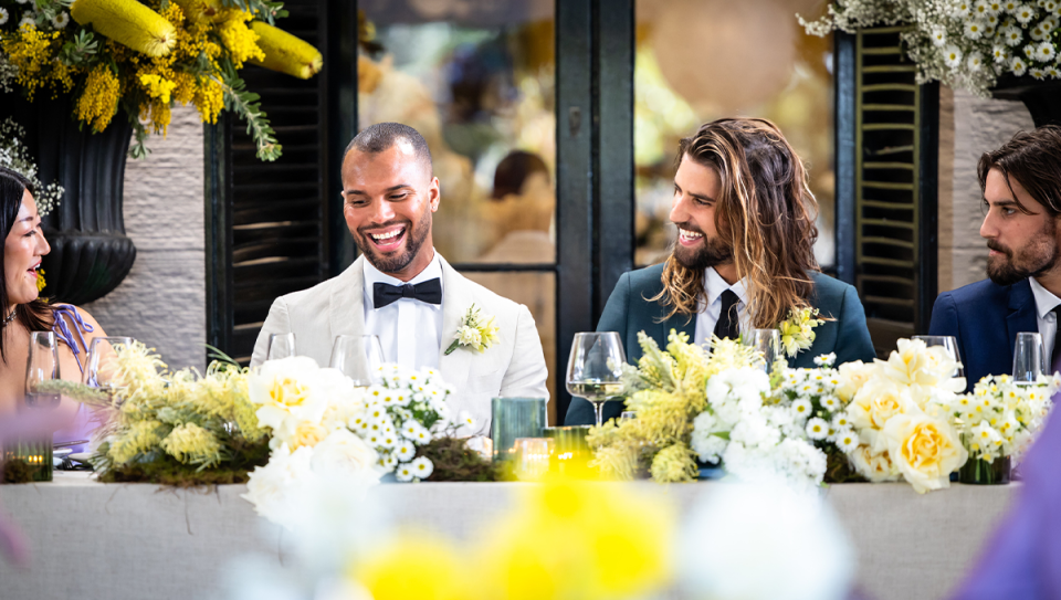 MAFS' Michael Felix and Stephen Stewart at their wedding.