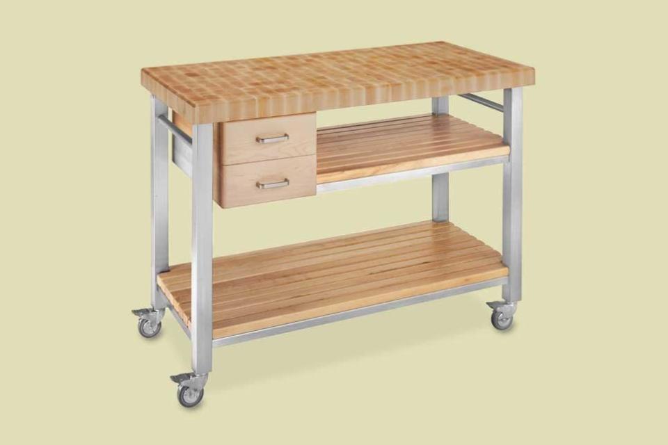 John Boos End-Grain Butcher Block Culinary Cart