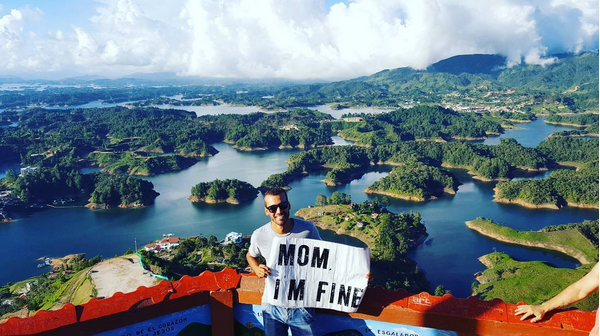 200 metres high above Guatape. 