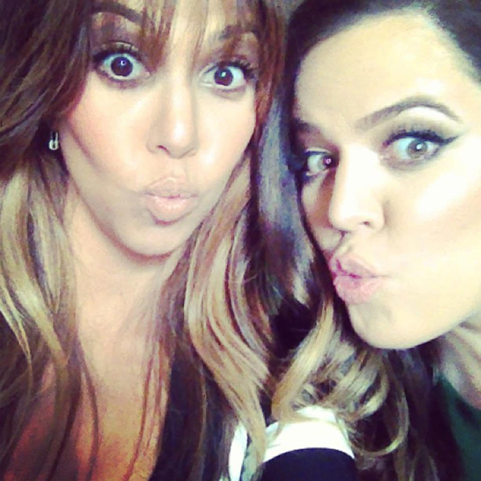 Kourtney and Khloe Kardashian